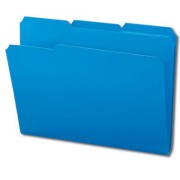 SMEAD Poly File Folders (Colors), 1/3 Cut Top Tab - Assorted, Letter Size (Box of 24)